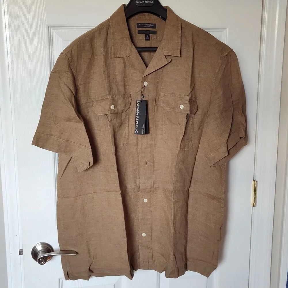 BANANA REPUBLIC EXPEDITION UNTUCKED LINEN SHIRT
